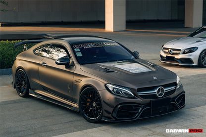DarwinPRO 2015-2021 Mercedes Benz W205 C63 & S AMG IMP Performance Partial Carbon Fiber Hood - DarwinPRO Aerodynamics