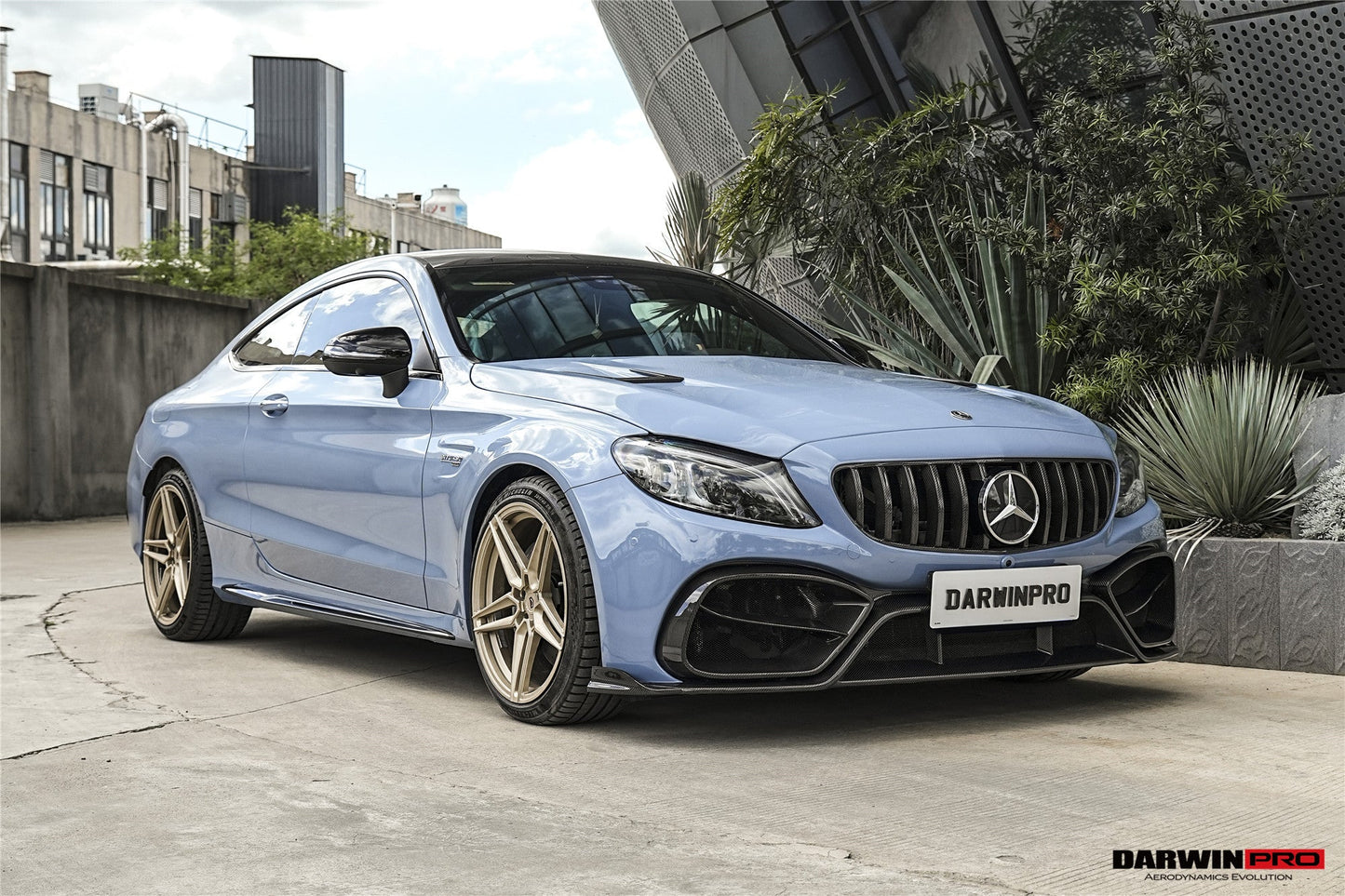 DarwinPRO 2016-2023 Mercedes Benz W205 C Class Coupe IMP Design Front Bumper Set | Fit C300, C400, C43AMG