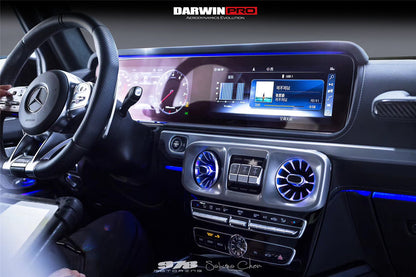 2019-2023 Mercedes Benz W464 G550 G63 AMG G-Class Dry Carbon Fiber Screen Surround Panel Replacement