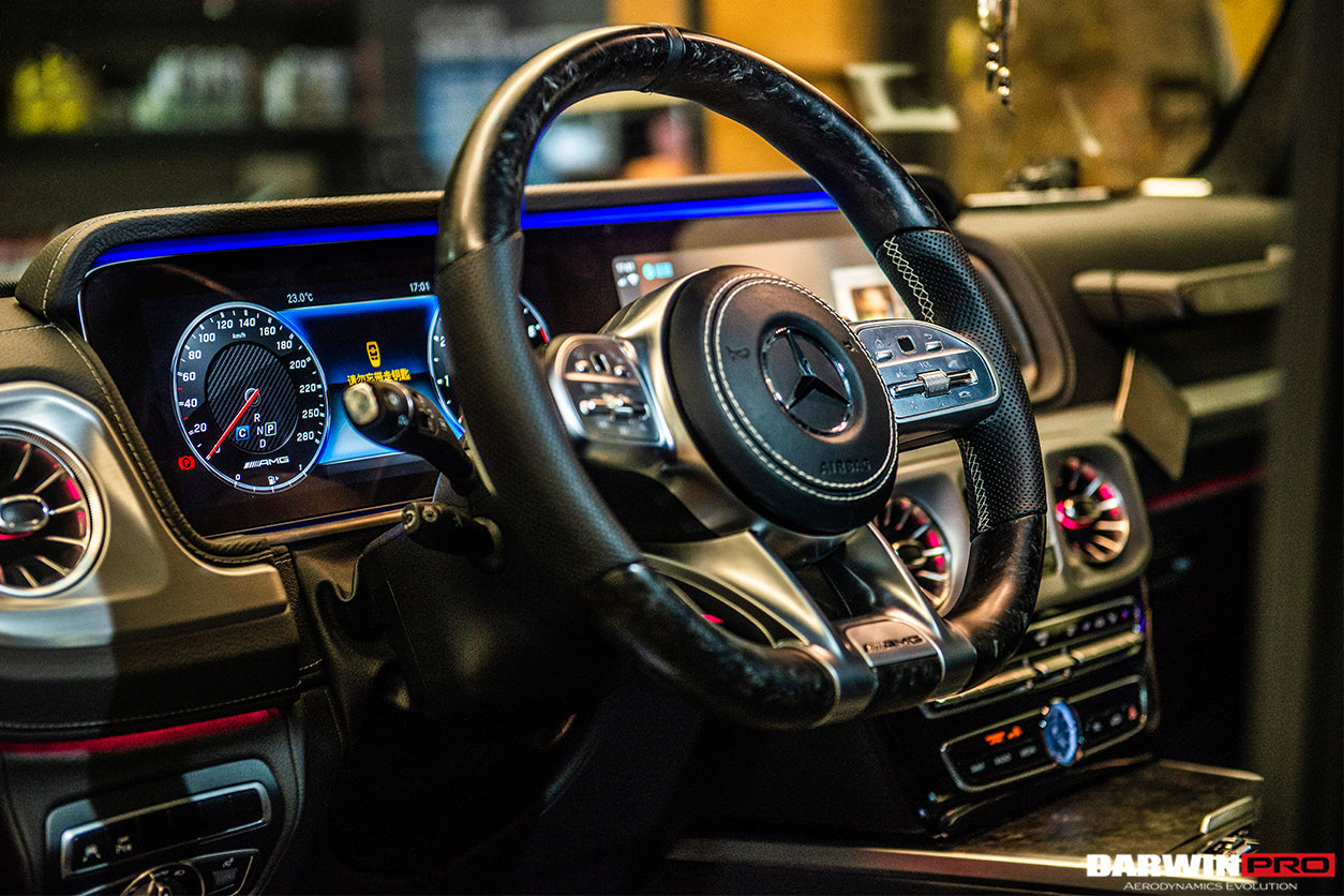 2019-2023 Mercedes Benz W464 G550 G63 AMG G-Class Dry Carbon Fiber Screen Surround Panel Replacement