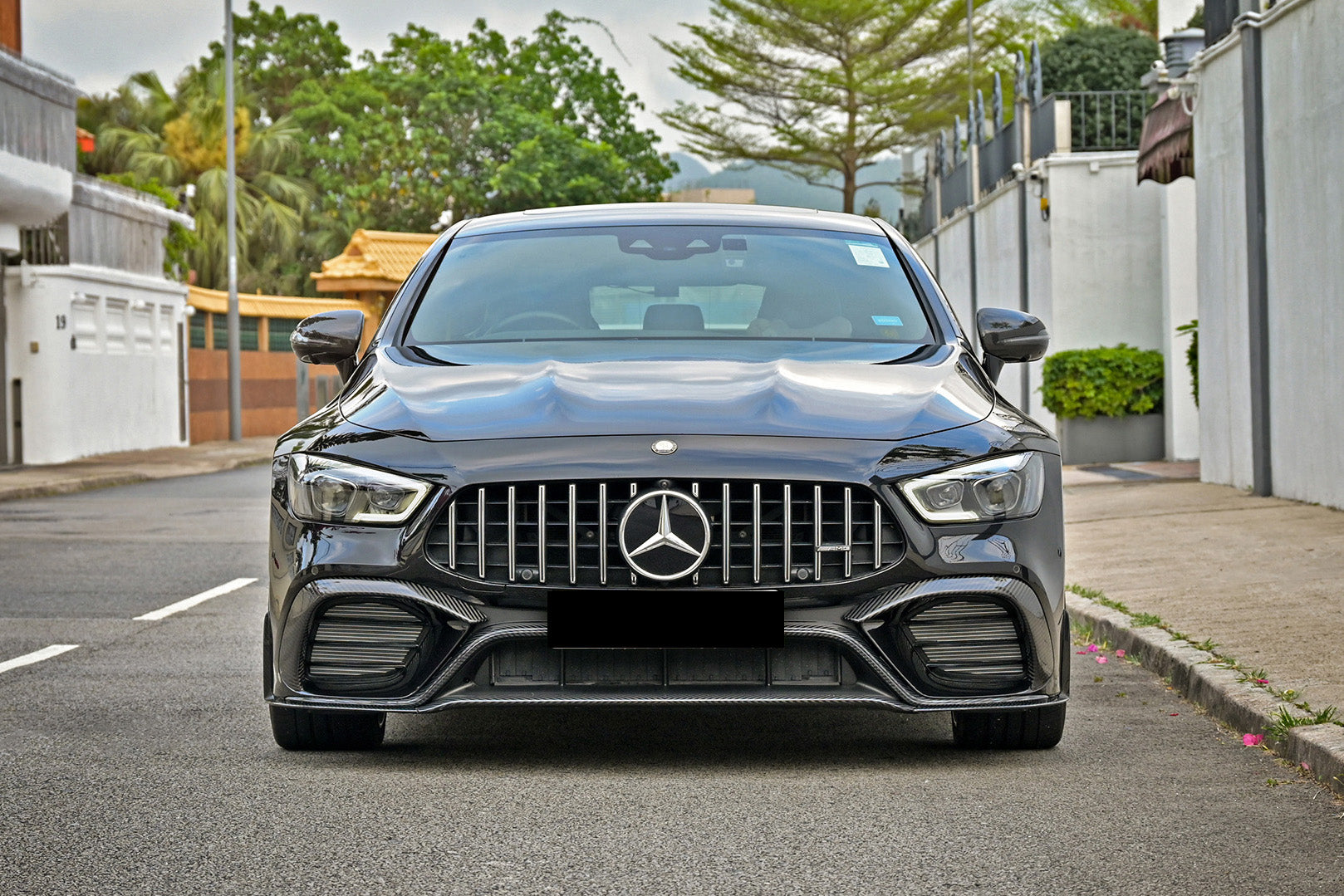 2019-2024 Mercedes Benz AMG GT63 S 4Door Coupe X290 Carbon Fiber Front Lip - DarwinPRO Aerodynamics