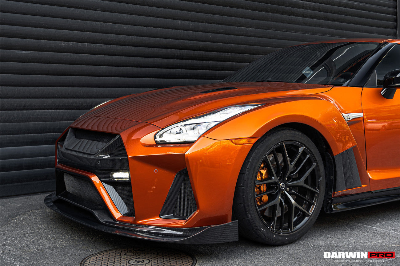 DarwinPRO 2008-2023 Nissan GTR R35 CBA DBA EBA BKSSII Style Front Bumper - DarwinPRO Aerodynamics