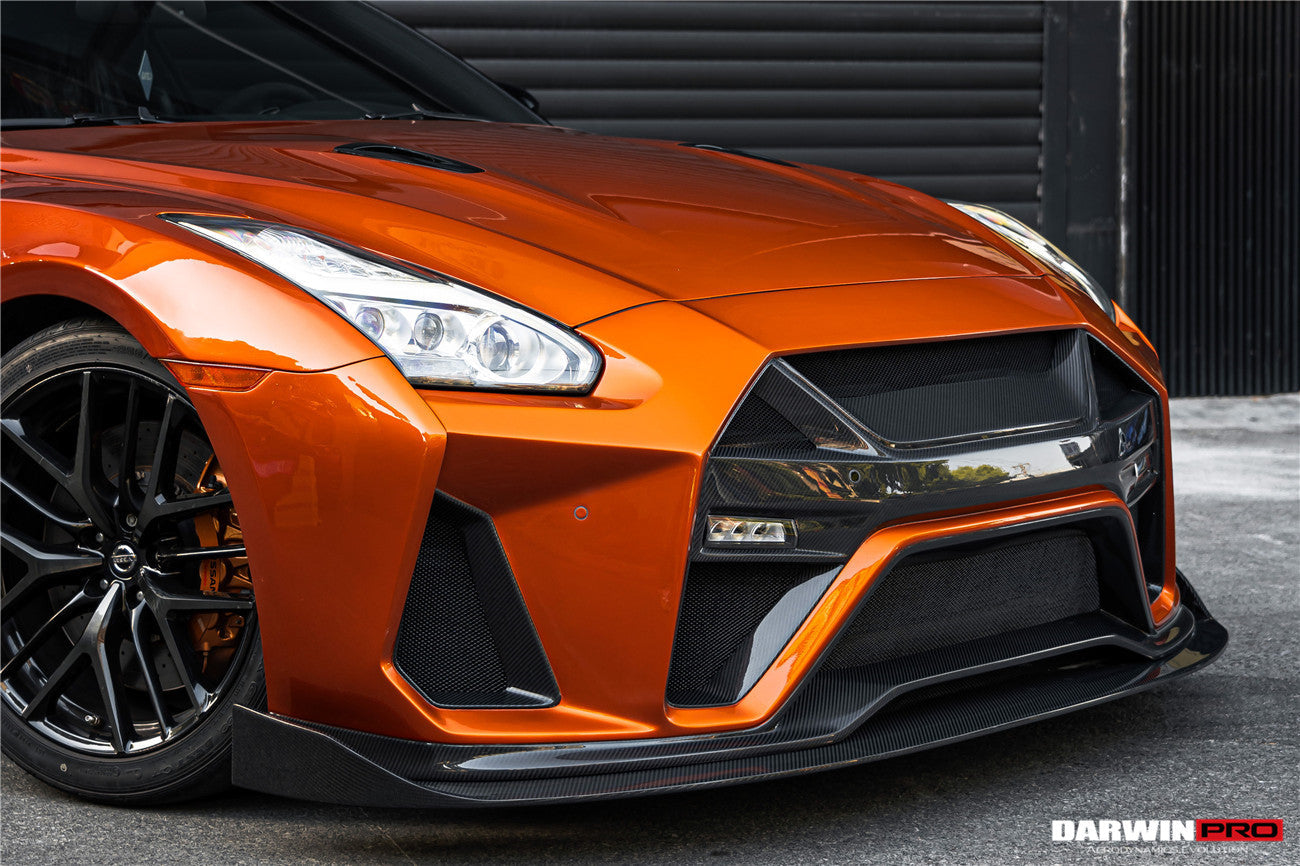 DarwinPRO 2008-2023 Nissan GTR R35 CBA DBA EBA BKSSII Style Front Bumper - DarwinPRO Aerodynamics