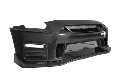DarwinPRO 2008-2016 Nissan GTR R35 CBA DBA Ver17 NSM Style Partial Carbon Fiber Front Bumper - DarwinPRO Aerodynamics
