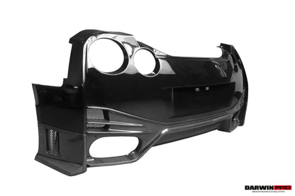 DarwinPRO 2008-2023 Nissan GTR R35 CBA DBA EBA NSM Style Partial Carbon Fiber Rear Bumper - DarwinPRO Aerodynamics