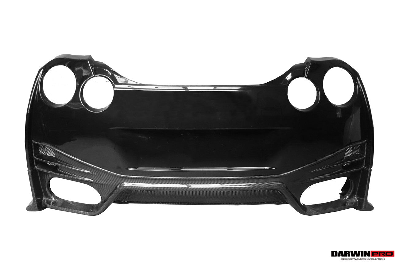 DarwinPRO 2008-2023 Nissan GTR R35 CBA DBA EBA NSM Style Partial Carbon Fiber Rear Bumper - DarwinPRO Aerodynamics