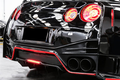 2012-2023 Nissan GTR R35 DBA EBA BKSS Style Carbon Fiber Rear Diffuser Canards
