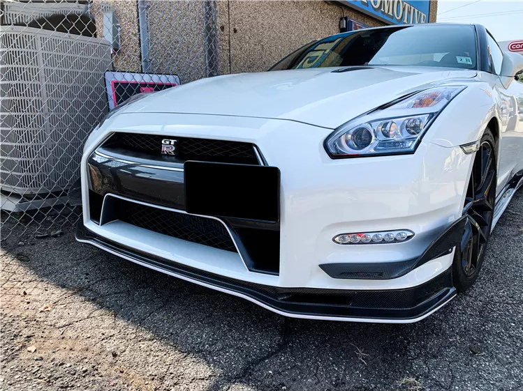2012-2016 Nissan GTR R35 DBA NSM Style Partial Carbon Fiber Front Lip - DarwinPRO Aerodynamics