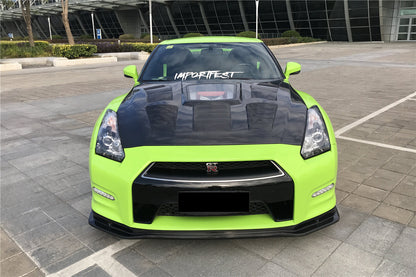 2012-2016 Nissan GTR R35 DBA NSM Style Partial Carbon Fiber Front Lip - DarwinPRO Aerodynamics
