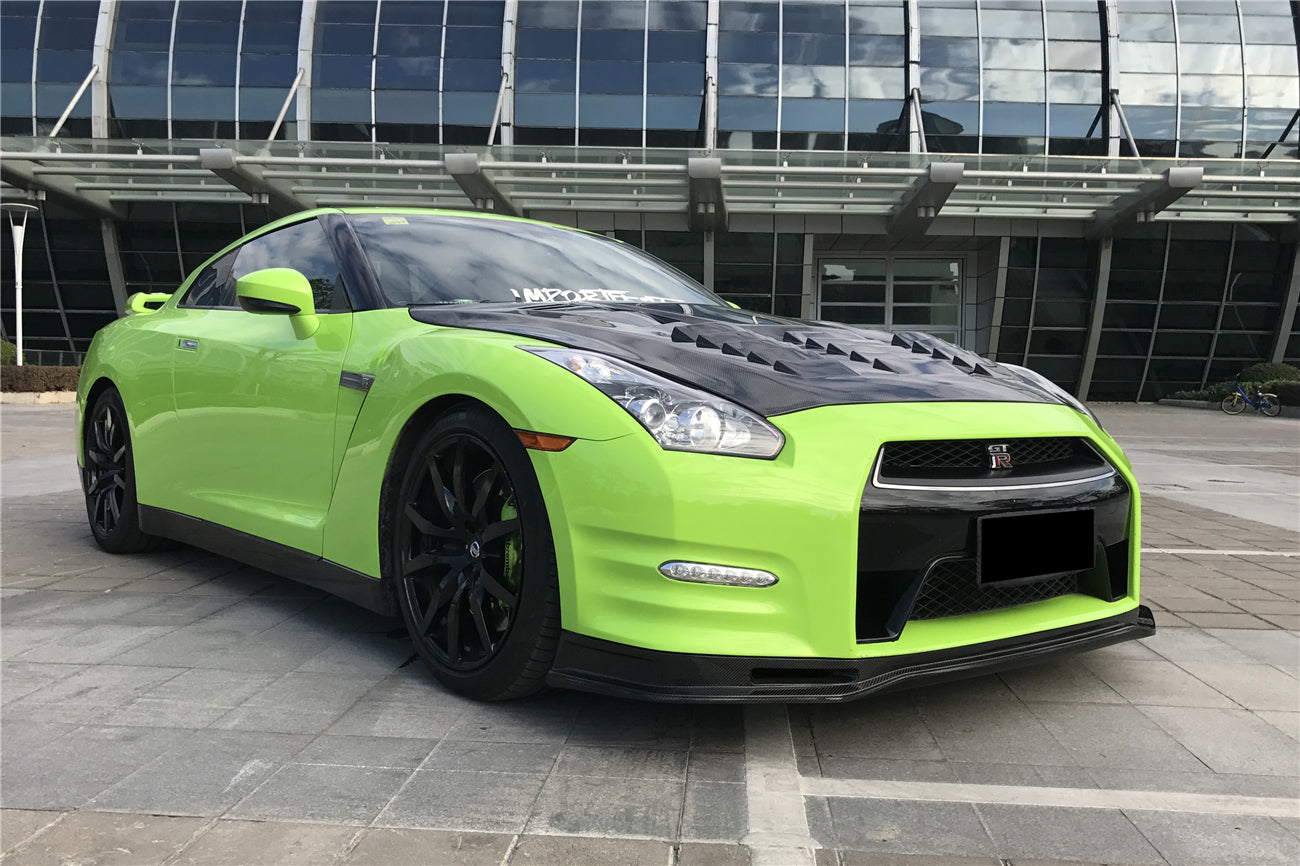 2012-2016 Nissan GTR R35 DBA NSM Style Partial Carbon Fiber Front Lip - DarwinPRO Aerodynamics