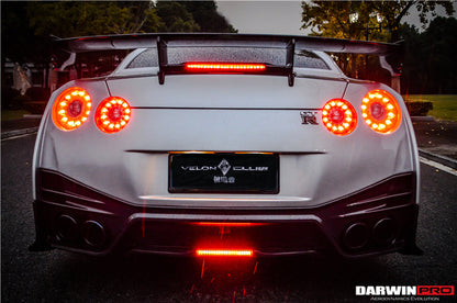 DarwinPRO 2008-2023 Nissan GTR R35 CBA DBA EBA NSM Style Partial Carbon Fiber Rear Bumper - DarwinPRO Aerodynamics