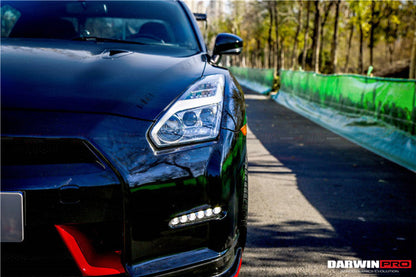 2008-2016 Nissan GTR R35 CBA DBA Ver15 NSM Style Partial Carbon Fiber Front Bumper