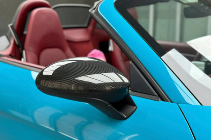 2017-2025 Porsche 718 OE Style Autoclave Carbon Fiber Mirror Housing Replacement | Fits Cayman, Boxster, Spyder, GTS, GT4, GT4 RS LHD