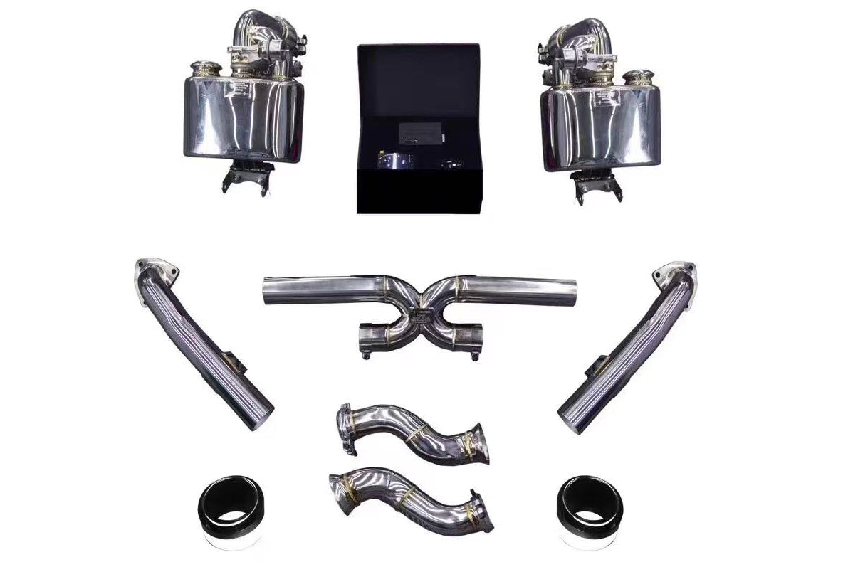 2012-2015 Porsche 911 991.1 2C 4C Carrera S Targa 4 4S Convert GT2RS Exhaust System (for GT2RS Style Bumper)