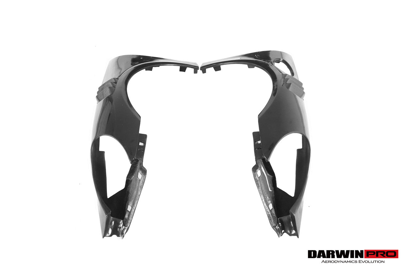 2016-2019 Porsche 911 991.2 Carrera Targa 4 4S GT2RS Style Partial Carbon Fiber Fender - DarwinPRO Aerodynamics