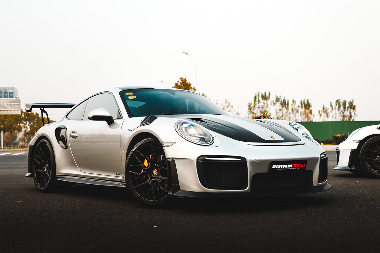 DarwinPRO 2012-2019 Porsche 991 Carrera S & Targa 4 & 4s GT2RS Style Carbon Fiber Hood - DarwinPRO Aerodynamics
