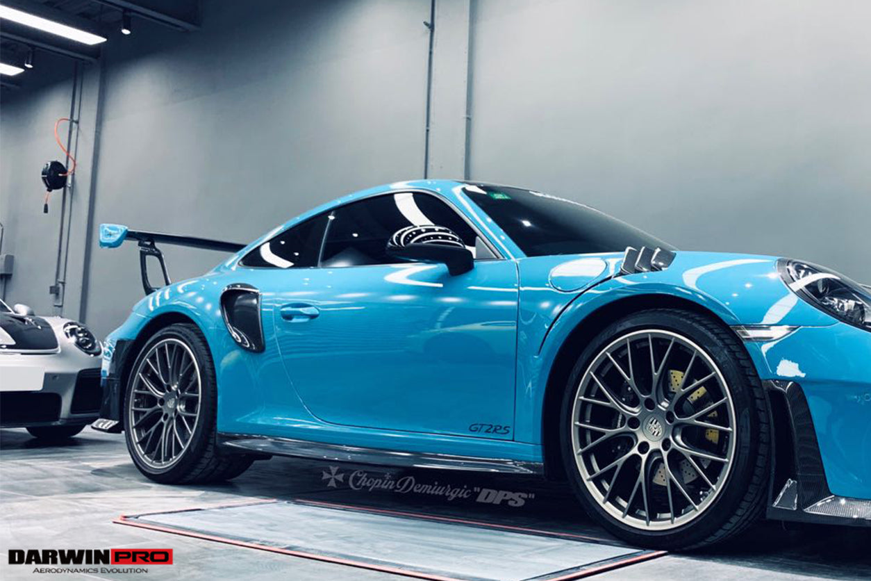 DarwinPRO 2016-2019 Porsche 911 991.2 Carrera S GT2RS-Style GT2RS Carbon Fiber Side Skirts - DarwinPRO Aerodynamics