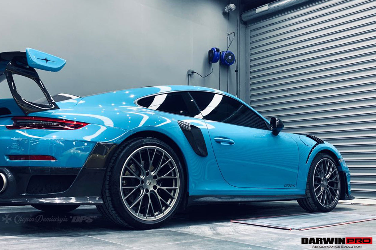 DarwinPRO 2016-2019 Porsche 911 991.2 Carrera S GT2RS-Style GT2RS Carbon Fiber Side Skirts - DarwinPRO Aerodynamics