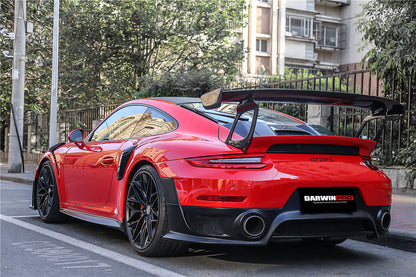 DarwinPRO 2016-2019 Porsche 911 991.2 Carrera & S GT2RS Style Partial Carbon Fiber Rear Bumper - DarwinPRO Aerodynamics
