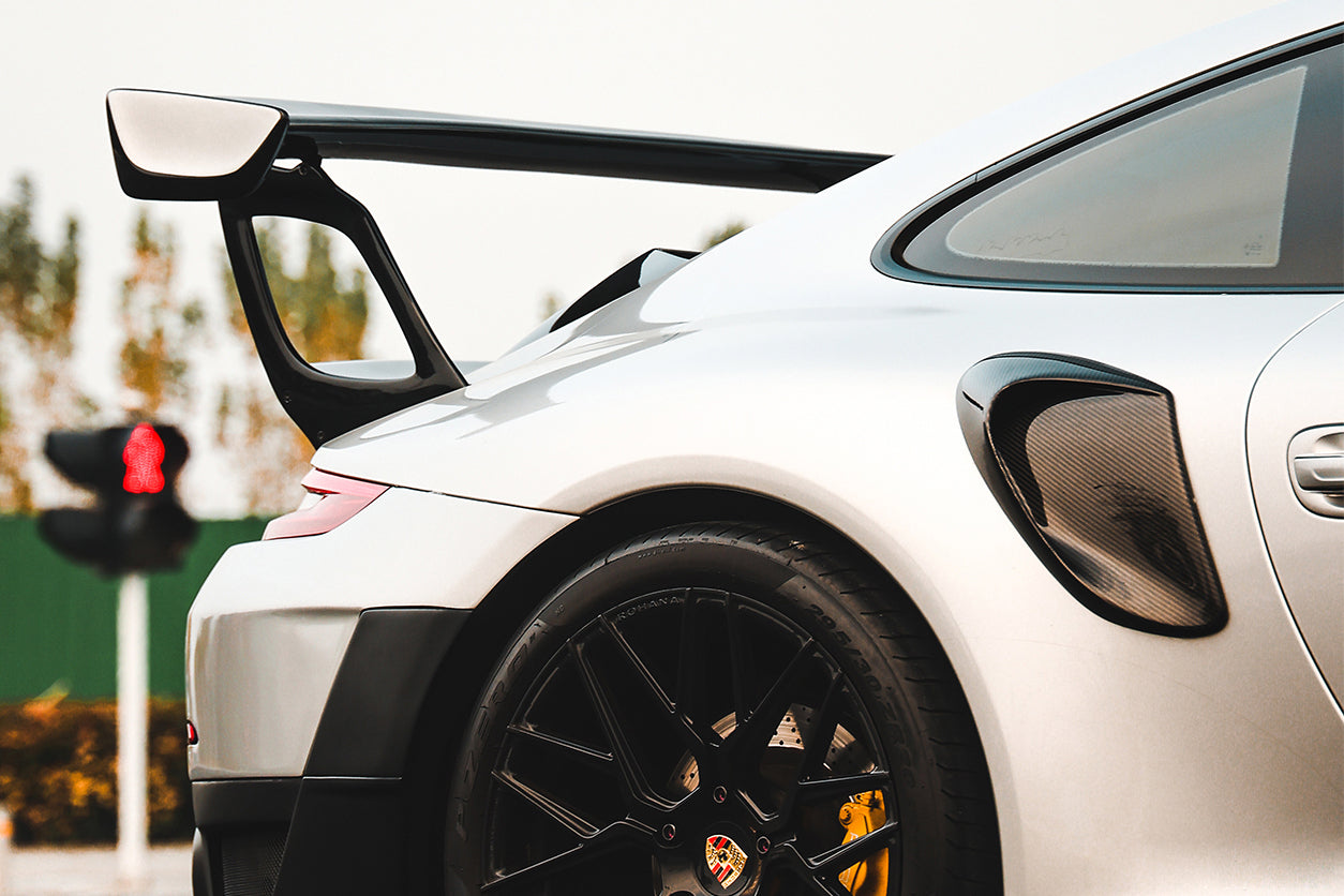 2012-2019 Porsche 911 991.1 991.2 Carrera S GT2RS Style Carbon Fiber Quarter Panel Side Scoops - DarwinPRO Aerodynamics