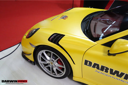 2012-2015 Porsche 911 991.1 2C | 4C GT3 Convert GT3RS Style Partial Carbon Fiber Fender (Fits Carrera, Targa S, 4, 4S) - DarwinPRO Aerodynamics