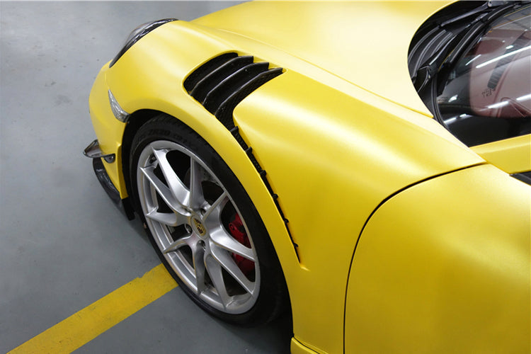 2012-2015 Porsche 911 991.1 2C | 4C GT3 Convert GT3RS Style Partial Carbon Fiber Fender (Fits Carrera, Targa S, 4, 4S) - DarwinPRO Aerodynamics