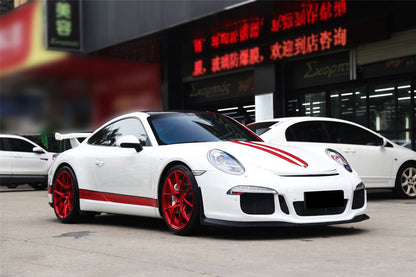 2012-2015 Porsche 911 991.1 2C | 4C GT3 Style Front Bumper (Fits Carrera, Targa S, 4, 4S) - DarwinPRO Aerodynamics