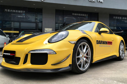 2012-2015 Porsche 911 991.1 Carrera Targa  S 4 4S GT3 Style Front Bumper Canards - DarwinPRO Aerodynamics