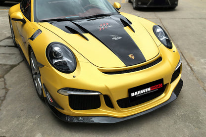 2012-2015 Porsche 911 991.1 Carrera Targa  S 4 4S GT3 Style Front Bumper Canards - DarwinPRO Aerodynamics