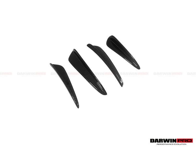 DarwinPRO 2016-2019 Porsche 911 991.2 Turbo S BKSS Style Carbon Fiber Front Canards
