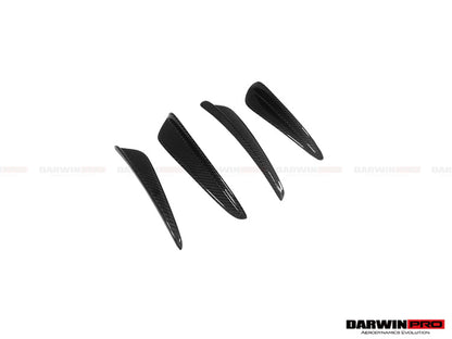 DarwinPRO 2016-2019 Porsche 911 991.2 Turbo S BKSS Style Carbon Fiber Front Canards