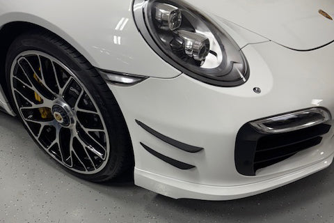 DarwinPRO 2016-2019 Porsche 911 991.2 Turbo S BKSS Style Carbon Fiber Front Canards - DarwinPRO Aerodynamics