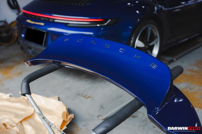 DarwinPRO 2019-2024 Porsche 911 992 Targa & Cabriolet BKSS Style Ducktail Trunk Wing