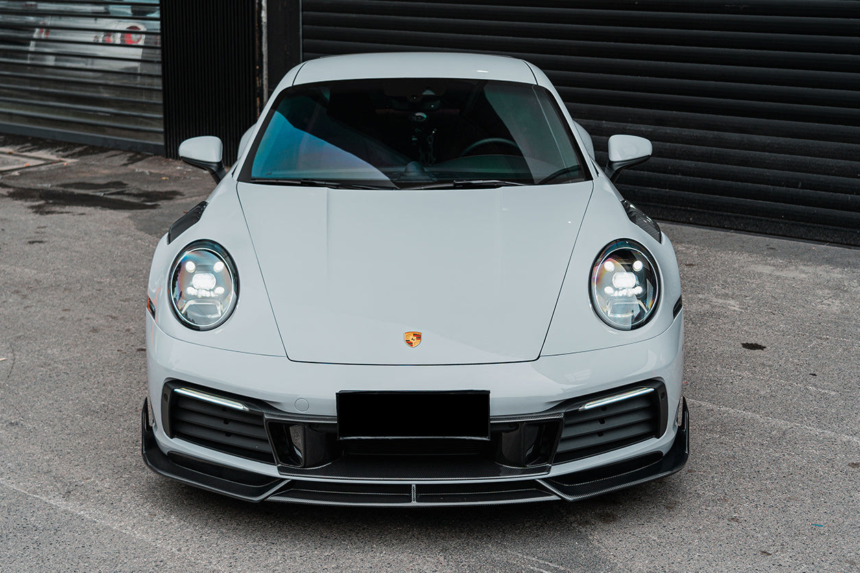 DarwinPRO 2019-2023 Porsche 911 992 Carrera S & 4 & 4S & Targa & Cabriolet BKSS Style Front Lip - DarwinPRO Aerodynamics