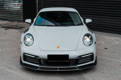 DarwinPRO 2019-2023 Porsche 911 992 Carrera S & 4 & 4S & Targa & Cabriolet BKSS Style Front Lip - DarwinPRO Aerodynamics