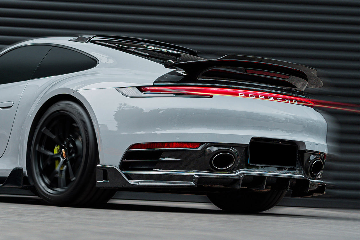 DarwinPRO 2019-2023 Porsche 911 992 Carrera S & 4 & 4S & Targa & Cabriolet BKSS Style Rear Lip - DarwinPRO Aerodynamics