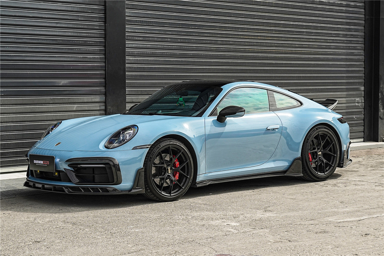 DarwinPRO 2019-2024 Porsche 911 992 Carrera S 4 4S Targa Cabriolet BKSSII Style Side Skirts - DarwinPRO Aerodynamics
