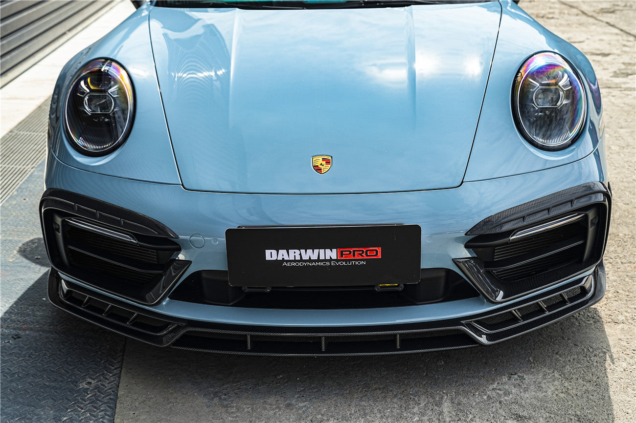 DarwinPRO 2019-2024 Porsche 911 992 Carrera & 4 & 4S & Targa & Cabriolet SD-Sport Design Model BKSSII Style Front Bumper Vent Trims