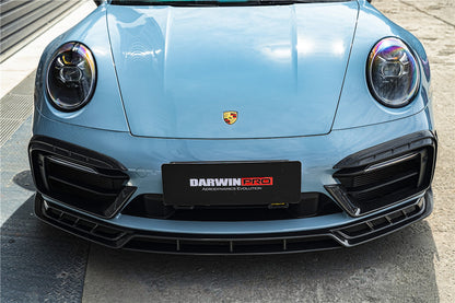 DarwinPRO 2019-2024 Porsche 911 992 Carrera & 4 & 4S & Targa & Cabriolet SD-Sport Design Model BKSSII Style Front Bumper Lip Splitter - DarwinPRO Aerodynamics