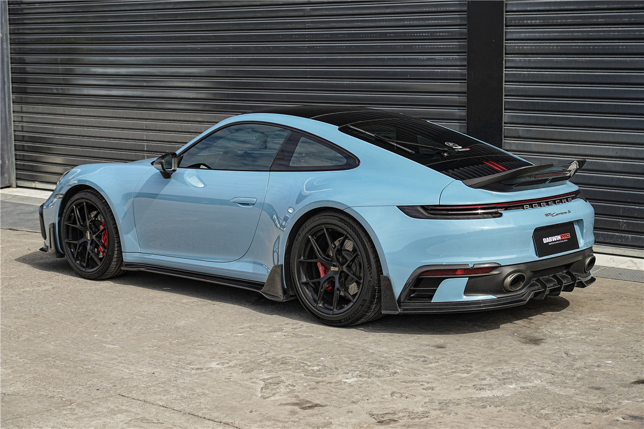DarwinPRO 2019-2024 Porsche 911 992 Carrera S 4 4S Targa Cabriolet BKSSII Style Side Skirts - DarwinPRO Aerodynamics