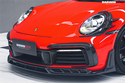 Darwinpro 2019-2024 Porsche 911 992 Carrera 4 4S Targa Cabriolet BKSSII Style Front Bumper Vent Trims - DarwinPRO Aerodynamics