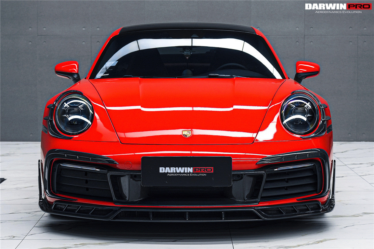 Darwinpro 2019-2024 Porsche 911 992 Carrera 4 4S Targa Cabriolet BKSSII Style Front Bumper Vent Trims - DarwinPRO Aerodynamics