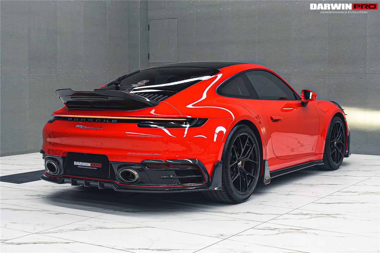 Darwinpro 2019-2024 Porsche 911 992 Carrera Targa 4 4S Targa Cabriolet BKSSII Style Rear Lip - DarwinPRO Aerodynamics