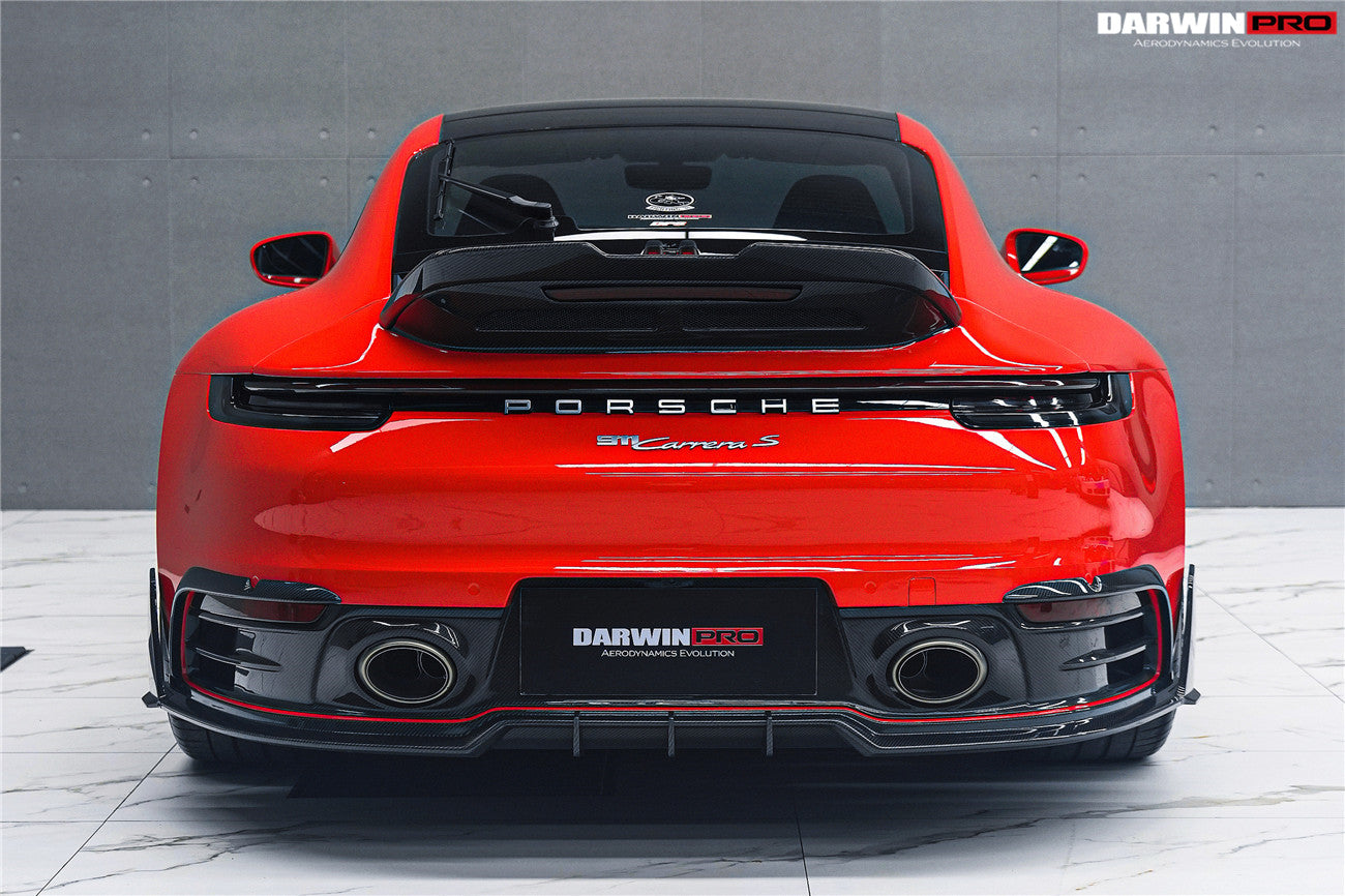 Darwinpro 2019-2024 Porsche 911 992 Carrera Targa 4 4S Targa Cabriolet BKSSII Style Rear Lip - DarwinPRO Aerodynamics