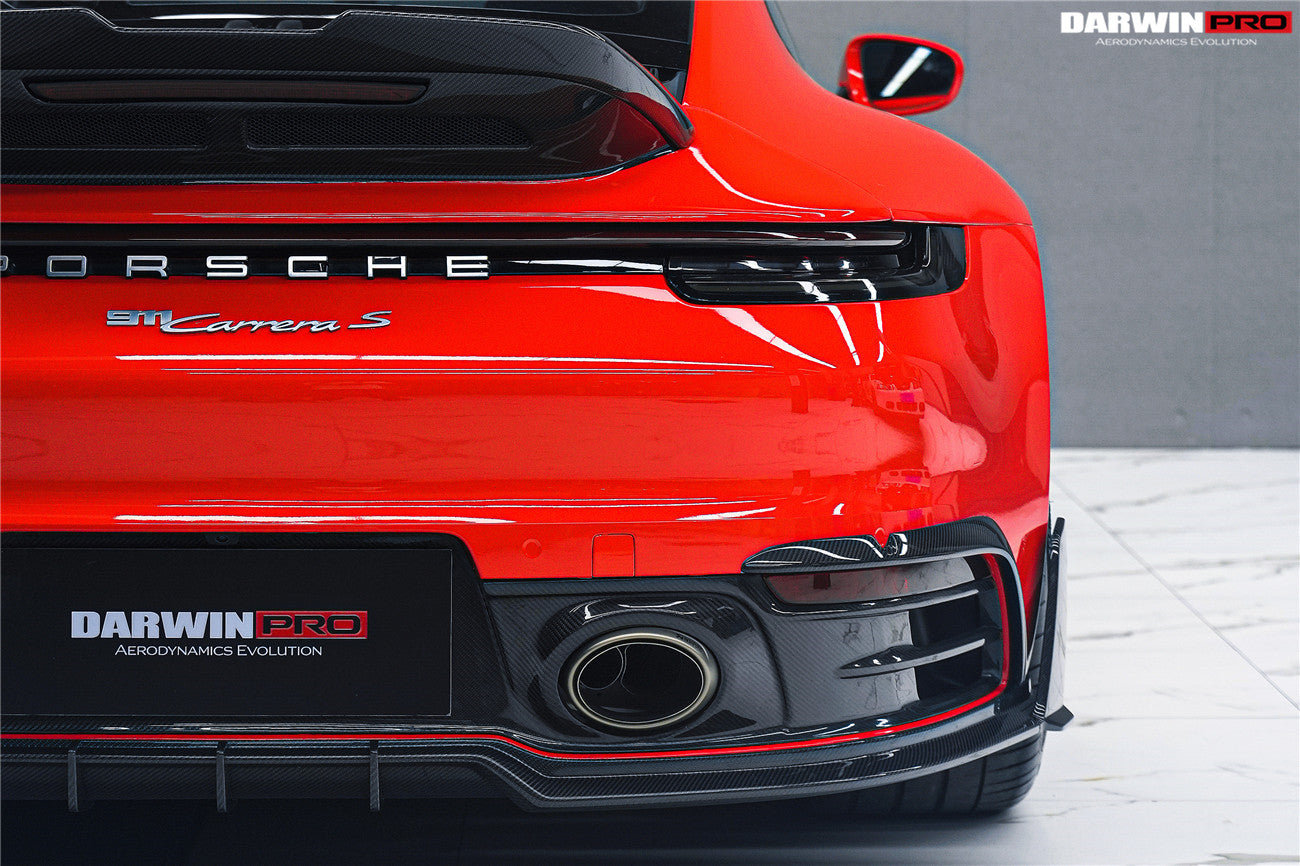 Darwinpro 2019-2024 Porsche 911 992 Carrera Targa 4 4S Targa Cabriolet BKSSII Style Rear Lip - DarwinPRO Aerodynamics