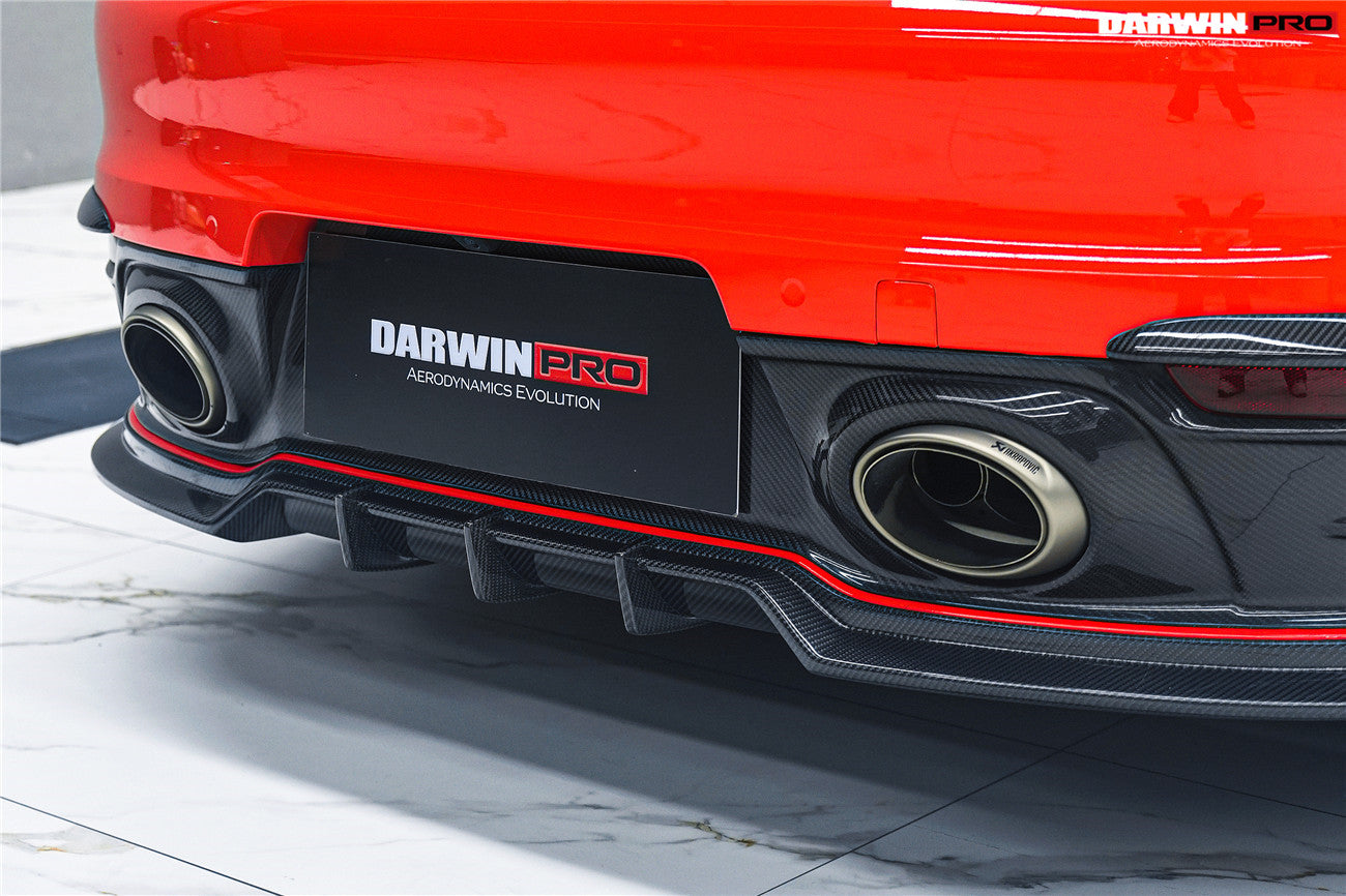 Darwinpro 2019-2024 Porsche 911 992 Carrera Targa 4 4S Targa Cabriolet BKSSII Style Rear Lip - DarwinPRO Aerodynamics