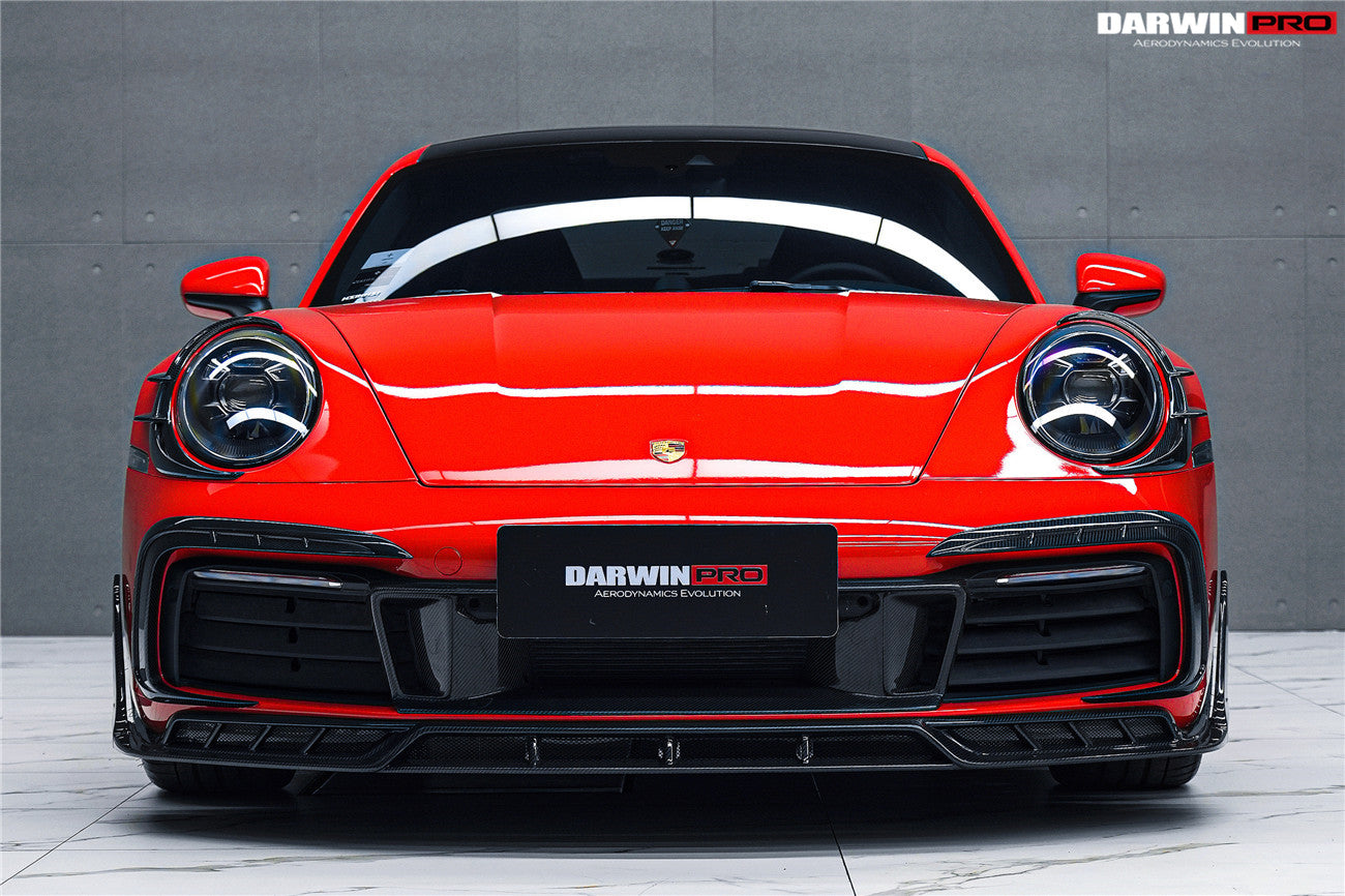 Darwinpro 2019-2024 Porsche 911 992 Carrera 4 4S Targa Cabriolet BKSSII Style Front Bumper Vent Trims - DarwinPRO Aerodynamics