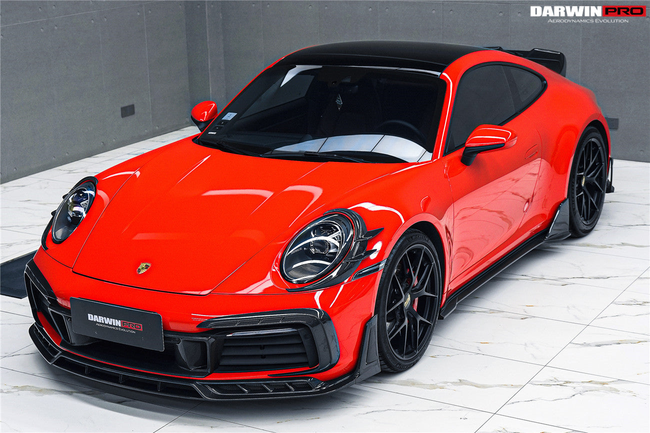 Darwinpro 2019-2024 Porsche 911 992 Carrera 4 4S Targa Cabriolet BKSSII Style Front Bumper Vent Trims - DarwinPRO Aerodynamics