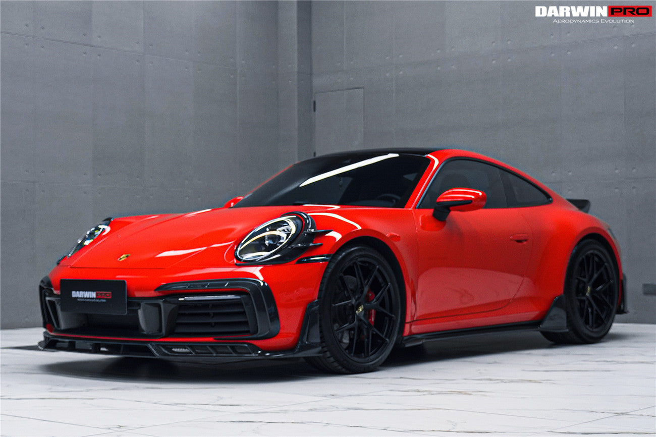 Darwinpro 2019-2024 Porsche 911 992 Carrera 4 4S Targa Cabriolet BKSSII Style Front Bumper Vent Trims - DarwinPRO Aerodynamics