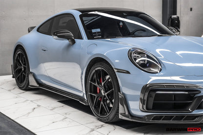 DarwinPRO 2019-2024 Porsche 911 992 Carrera S 4 4S Targa Cabriolet BKSSII Style Side Skirts - DarwinPRO Aerodynamics